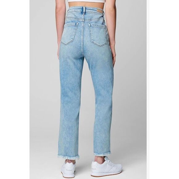 Blank NYC The Baxter Rib Cage Straight Leg Raw Hem Jeans NWT Size 28 - Picture 8 of 8